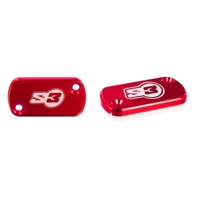 S3 Large Clutch Master-Cylinder Cover Red AJP MC-AJP-LARGE-R