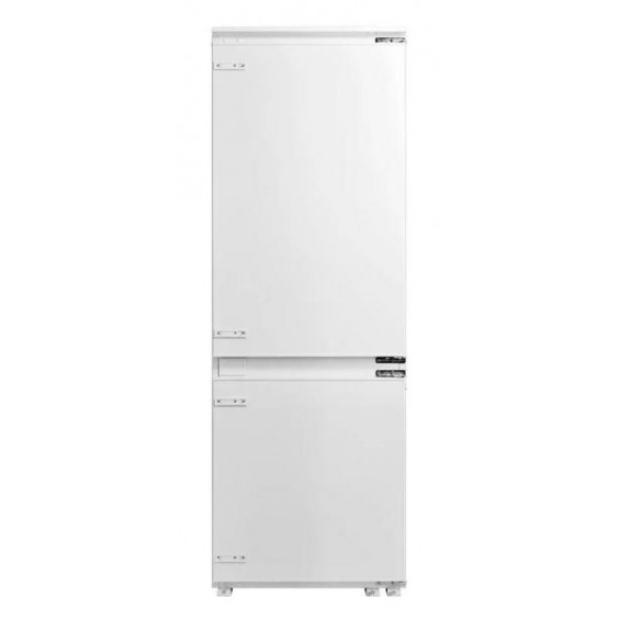 Frigorífico combi integrable Midea MDRE554FGD01, 194 x 69 x 55 cm, Total No Frost, clase D, 211 kWh/año, 29 dB, 403 litros, Humidity Control, blanco