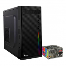 GABINETE STYLOS STGASC1B SECAI MICRO-ATX CON FUENTE DE PODER 550W