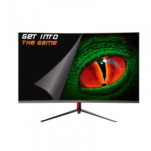 Monitor gaming curvo Keep Out XGM24Pro4, 23,6 pulgadas, Full HD, VA, 200 Hz, 1 ms, FreeSync, G-Sync, HDMI, DisplayPort, altavoces, negro