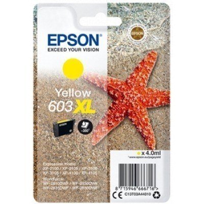 EPSON 603XL AMARILLO CARTUCHO DE TINTA ORIGINAL C13T03A44010
