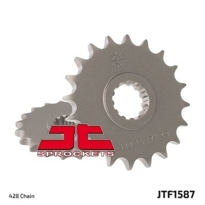 Piñón JT SPROCKETS acero estándar 1587 - Paso 428 JTF1587.19