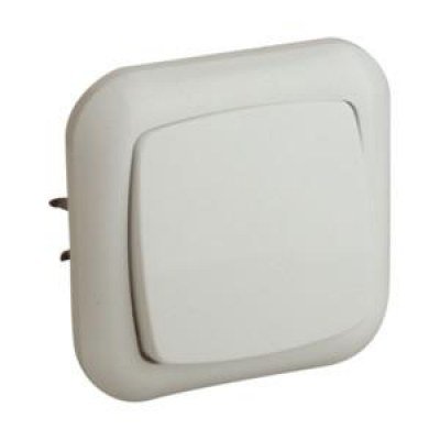 Pulsador Eléctrico Empotrar 80x80x12mm BLANCO