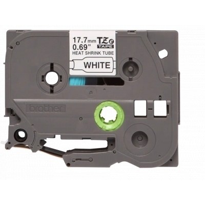 Brother HSe241 Cinta Tubo Termorretractil Original de Etiquetas para Cables - Texto negro sobre fondo blanco - Ancho 17.7mm x 1.5 metros - Cable recomendado Ø 5.4mm a 10.6mm