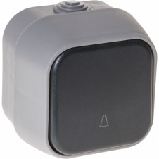 Pulsador Timbre Serie Bert Ip54 Gris 7x7x5 Cm