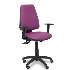 Piqueras y Crespo Silla Elche asincro similpiel morado con brazo regulable y ruedas de parque