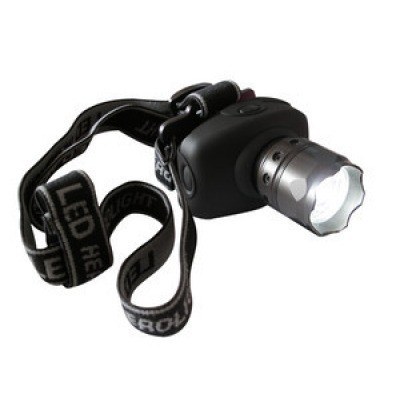 Linterna Recargable Frontal LED 3W con ZOOM