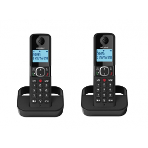 Teléfono inalámbrico Dect Alcatel F860 DUO, negro