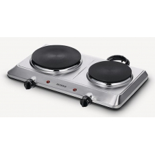 Severin DK 1014 hobs Acero inoxidable Encimera 45.5 cm Hornillo eléctrico / Placa eléctrica 2 zona(s)