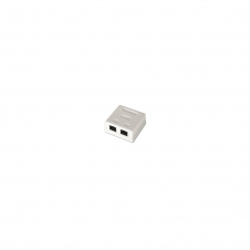 ROSETA DE SUPERFICIE AISENS RJ45 CAT6 UTP 2XTOMAS BLANCO A139-0302