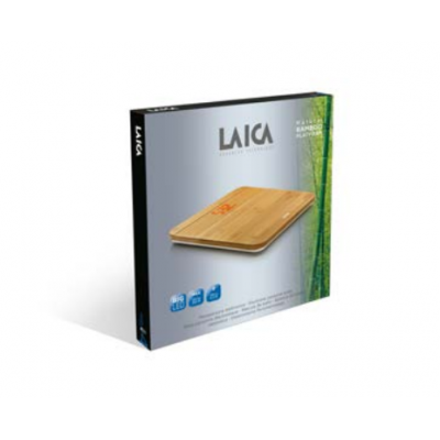 BASCULA BAÑO LAICA PS1067D 150KG.ELEC.MADERA BAMBO