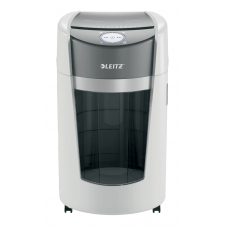 Leitz Destructora de Papel IQ OptiMax Office Microcorte Seguridad P5 35L - Blanca