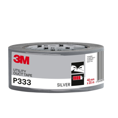 3M Cinta Adhesiva Americana - 48mm x 25m - Color Plata
