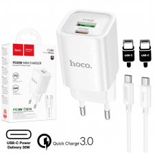 Hoco C149A Cargador Cham PD30W+QC3.0 Type-C to C White