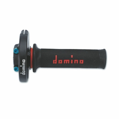 Acelerador rápido Domino monocilindrico con puños rojo/negro 3476.03 3476.03-00