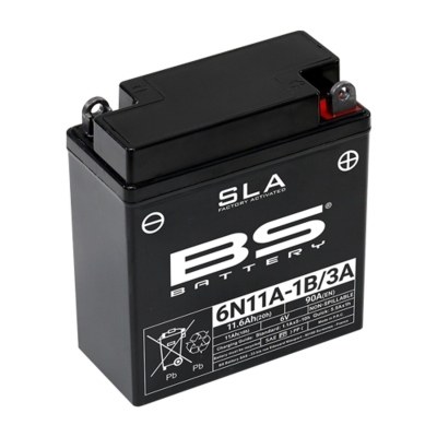Bateria BS BATTERY SLA sin mantenimiento activada de fábrica - 6N11A-1B/3A 300915