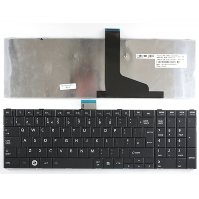 Teclado para portátil Ocasión Toshiba c850/c855/c870/l850/l855 negro sin marco inglés + pegatina castellano