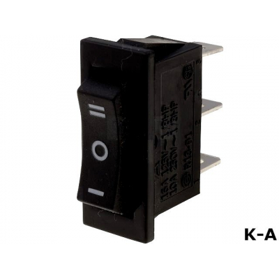 Pulsador Basculante Unipolar (ON)-OFF-(ON) 10A