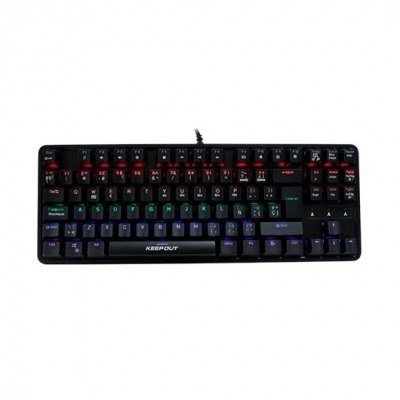 TECLADO KEEP OUT F105 GAMING MECANICO RGB NEGRO