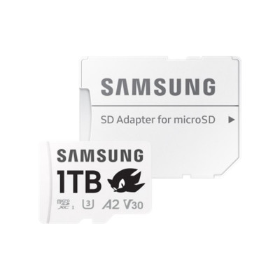 Tarjeta memoria micro sd samsung 1tb sonic pro plus clase 10 u3 v30 a2 + adaptador sd