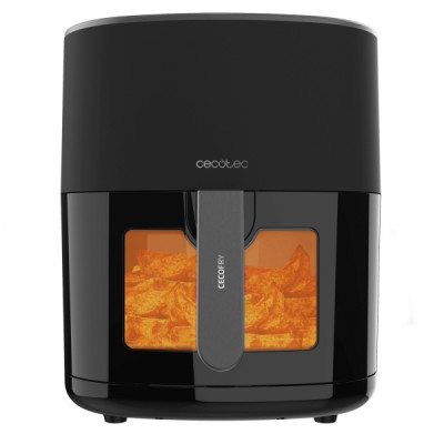 Cecotec Cecofry Fantastik Window 6500 Freidora sin Aceite - 1700W - Capacidad 6.5L - Ventana de Visualizacion - 9 Menus Preconfigurados - Rango de 80 a 200°C - Panel Tactil Multifuncion - Color Negro