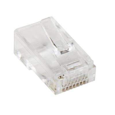 Paquete de 50 Unidades de Conectores RJ45 Cat5e Modulares Multifilares Stranded Trenzados