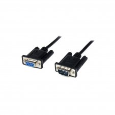 StarTech.com Cable Extensión Directo Straight Through Serie Serial RS232 V?deo EGA DB-9 Macho a DB-9 Hembra - 1M Negro