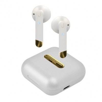 Auriculares inalambricos sbs tejzearhooxbtw bluetooth 5.0 blanco