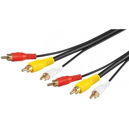 Cable RCA 3 Machos 20mts