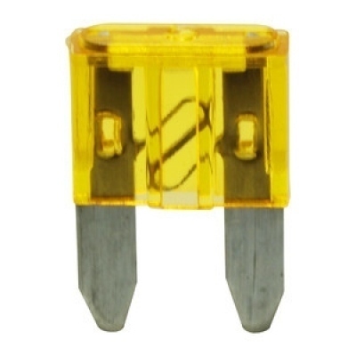 Fusible Plano Coche 20Amp 11x17mm AMARILLO