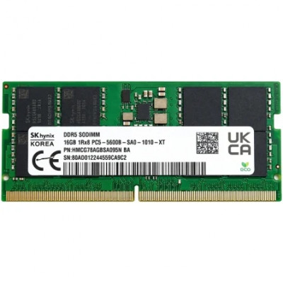 Memoria RAM SK hynix 16GB/ DDR5/ 5600MHz/ SODIMM