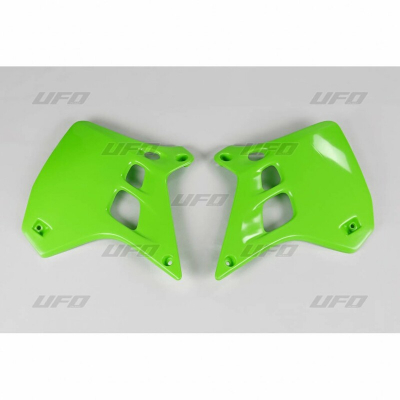 Plásticos laterales de radiador UFO Kawasaki verde KA02729-026 KA02729#026