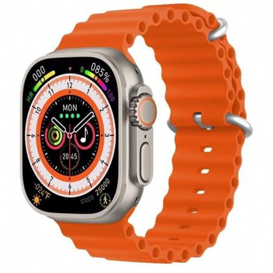 XO M8 Reloj Smartwatch Pantalla IPS 1.91 - Autonomia hasta 5 Dias - Llamadas Bluetooth - Resistencia IP67 - Color Naranja