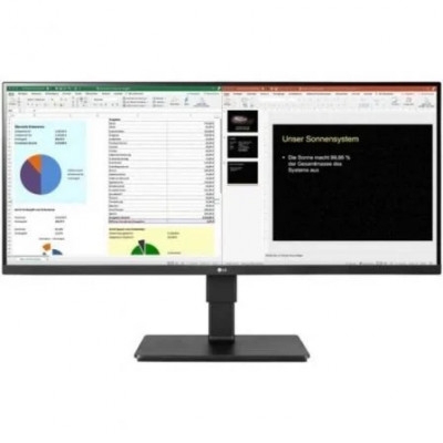 Monitor Profesional Ultrapanorámico LG 34BR65F-B 34/ WFHD/ Multimedia/ Regulable en Altura/ Negro