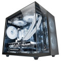 CAJA MICROATX CUBE GAMING MARS GAMING MCNOVAM NEGRA DOBLE PANEL DE CRISTAL TEMPLADO DOBLE CAMARA REJ