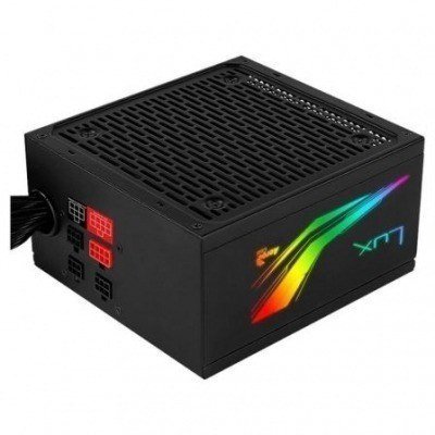 Fuente de Alimentación Gaming Aerocool LUX RGB 550M/ 550W/ Ventilador 12cm/ 80 Plus Bronze