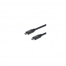 StarTech.com Cable de 1m USB-C a USB-C Macho a Macho con capacidad para Entrega de Alimentación de 5A - Cable de Carga USB-C - Negro