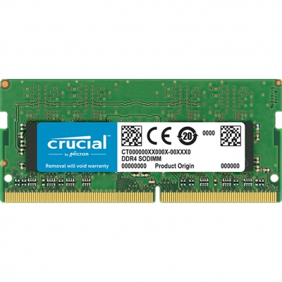 Memoria ram ddr4 4gb crucial - sodimm - 2400mhz - pc4 19200 - cl17 - srx8