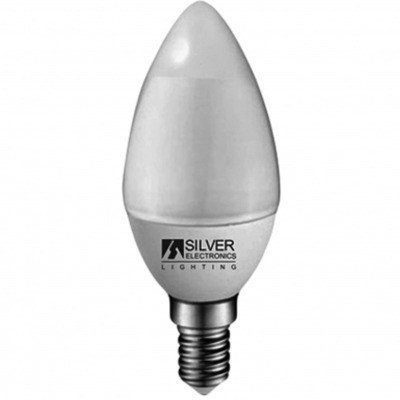 Bombilla led silver electronic eco vela 5w=35w - e14 - 3000k - 436 lm - 160º - luz calida - a+