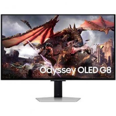 Monitor Gaming Samsung Odyssey OLED G8 S32DG802SU 32/ 4K/ 0.03ms/ 240Hz/ OLED/ Regulable en altura/ Gris
