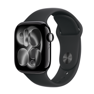 Watch Apple Watch Series 11 (2025) GPS 42mm Jet Black Aluminium Case with Sport Band S/M - Black