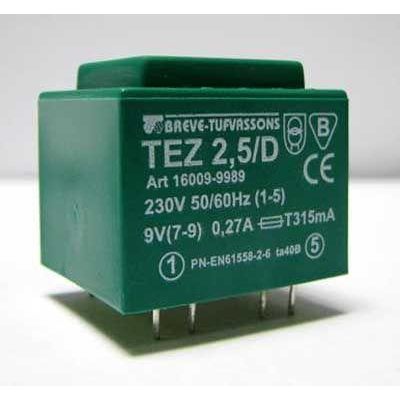 Transformador Encapsulado Salida 15Vac 2,5VA Entrada 230Vac