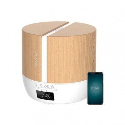 Humidificador con Altavoz Cecotec Pure Aroma 550 Connected White Woody/ Capacidad 500ml