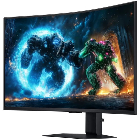 Monitor gaming Samsung Odyssey G7 G75F S37FG750EU, 37 pulgadas, 4K UHD, VA, 165 Hz, 1 ms, curvo, altura regulable, VESA DisplayHDR 600, HDMI, negro - imagen 4