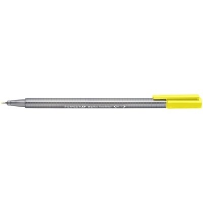 Staedtler Triplus Fineliner 334 Rotulador de Punta Fina - Trazo de 0.3mm - Tinta Base de Agua - Color Amarillo Claro