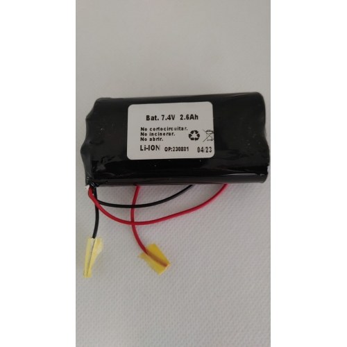 Bateria Litio 2x18650 7,4V 2600mAh 2 HILOS RECARGABLE