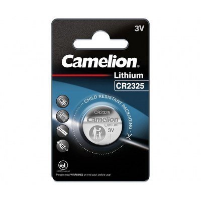 Pila Litio CR2325 CAMELION 3Vdc 180mAh 23x2,5mm