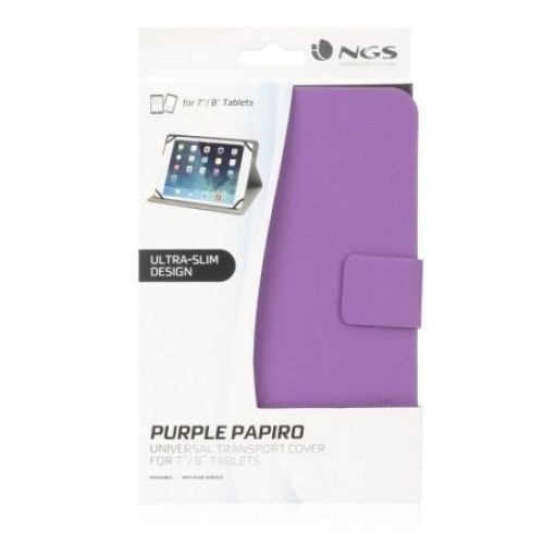 Funda NGS Papiro para Tablets de 8/ Púrpura