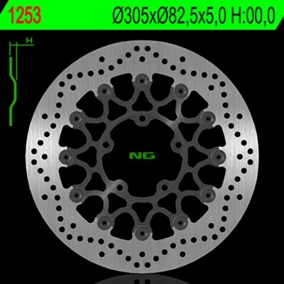 Disco de freno NG 1253 Ø305 x Ø82.5 x 5 1253