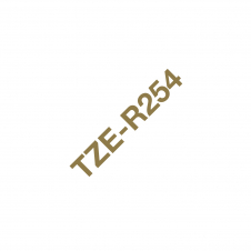 Brother TZE-R254 cinta para impresora de etiquetas Oro sobre blanco